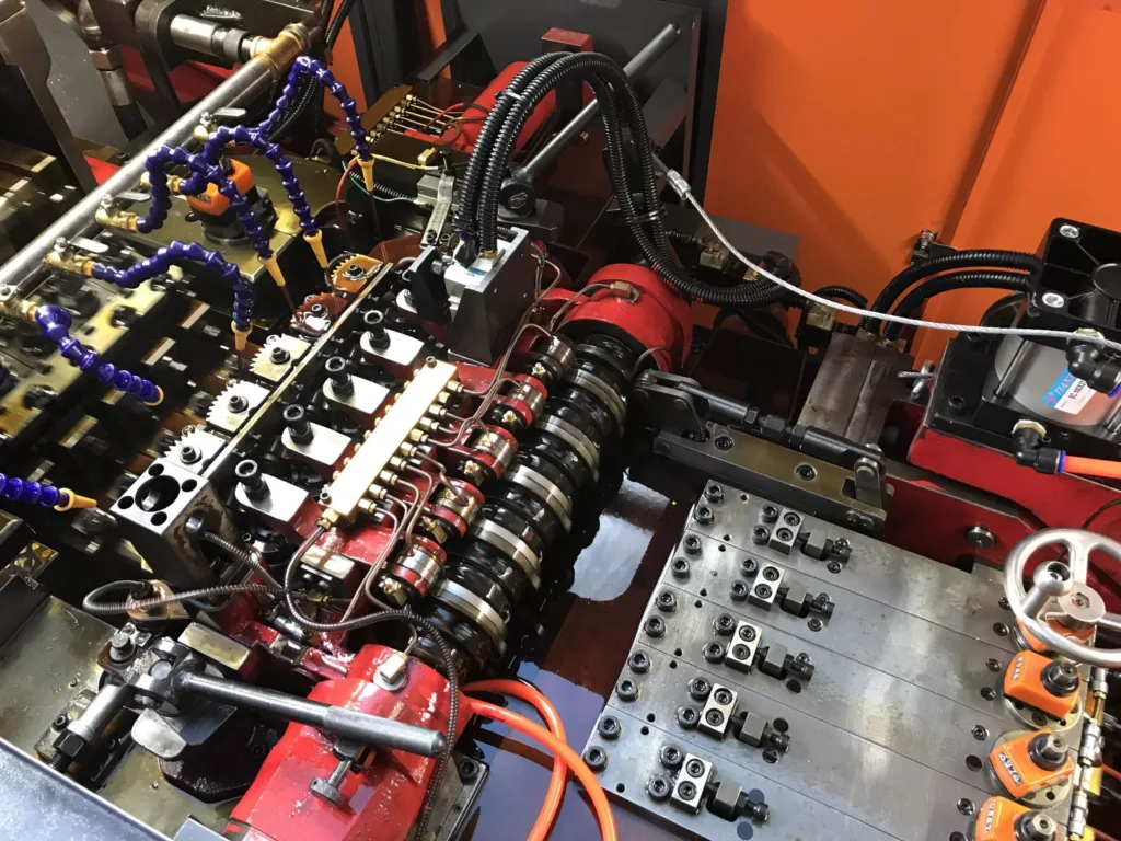 Advanced riveting machinery.