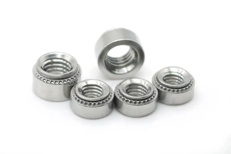 thumbnail image 2 of Stainless Steel Rivet Nuts 100-Pack M3-2 Carbon Steel Rivet Nuts - Self- Clinching Threaded Inserts Stainless Steel Rivets 2 of 14