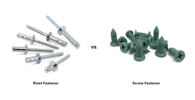 What is the Difference Between Rivet and Screw