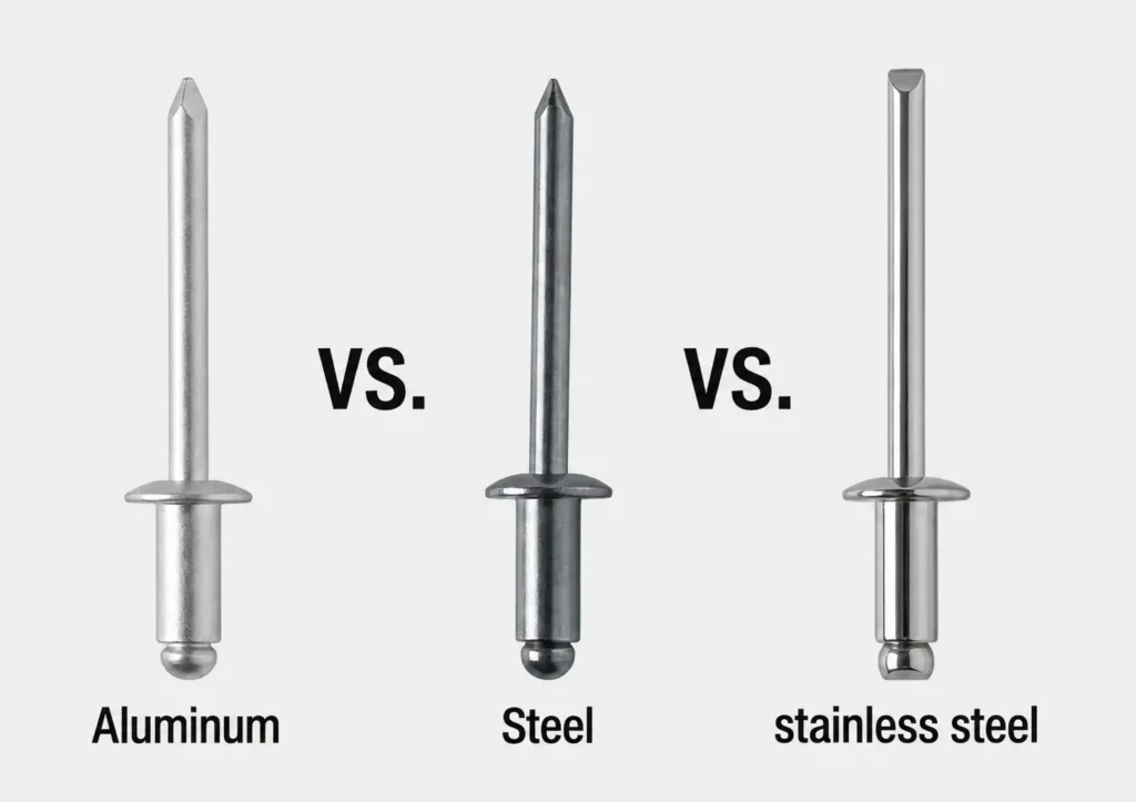 Aluminum vs Steel vs Stainless Steel Pop Rivets