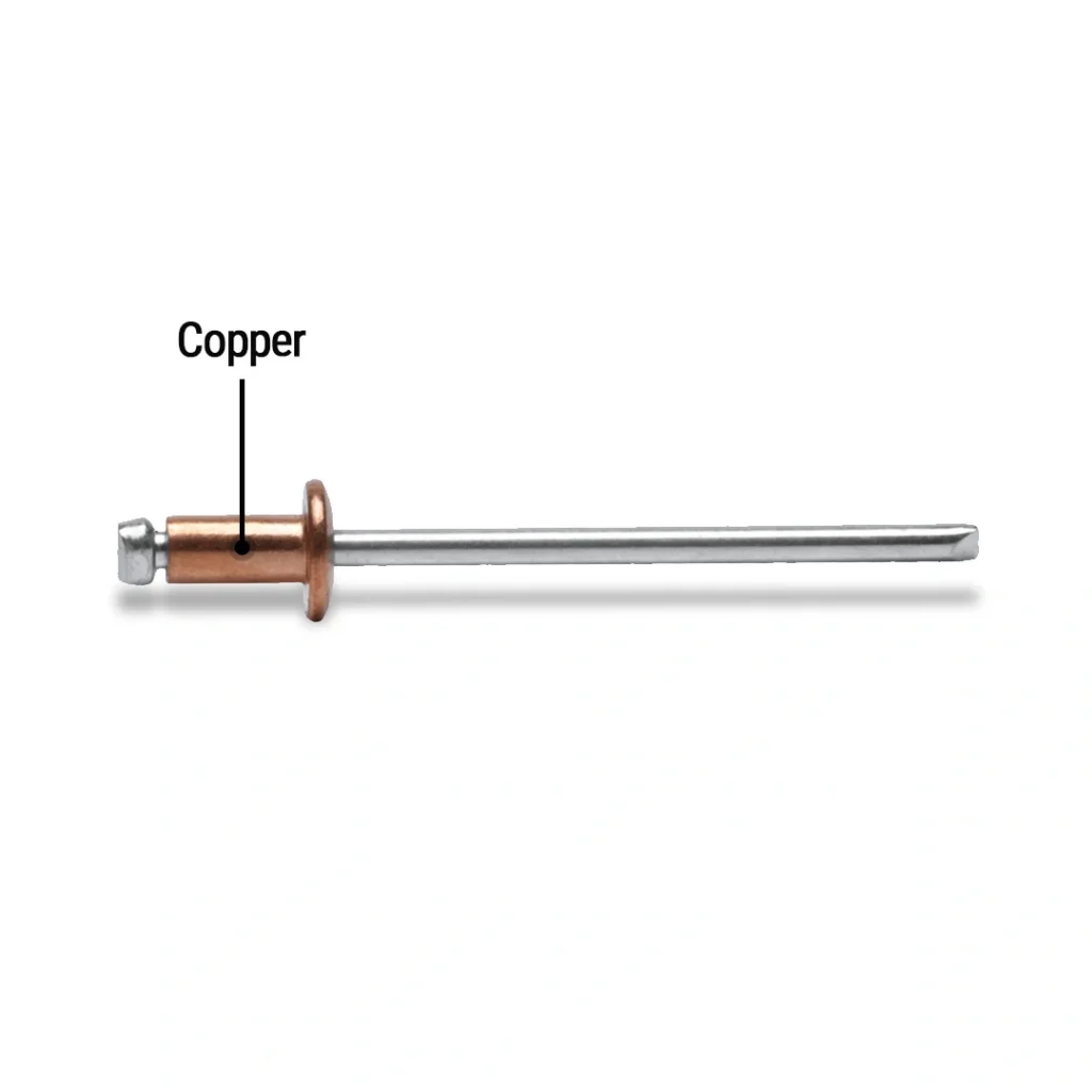 Copper-pop rivet