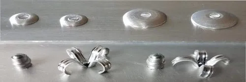 Dome Head Peel Type Blind Rivets and Large Flange Head Peel Rivets