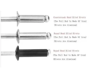 Types of Aluminum Blid Rivets Head