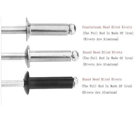 Types of Aluminum Blid Rivets Head