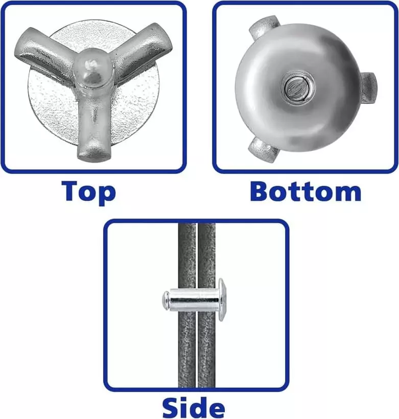 Tri fold structure - increased contact area