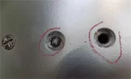 Rivet Breakage Failure Case Study - Cadmium brittle fracture (liquid metal embrittlement)