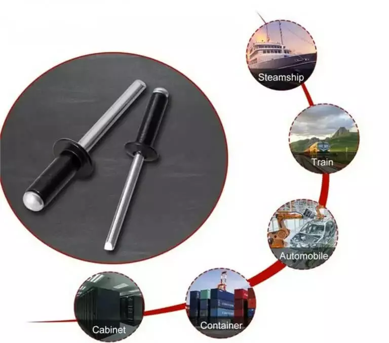 applications of black anodized pop rivets