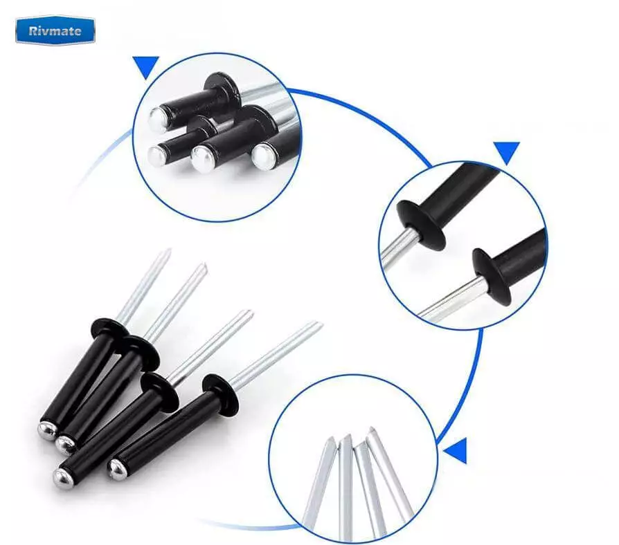 pop rivet black anodized