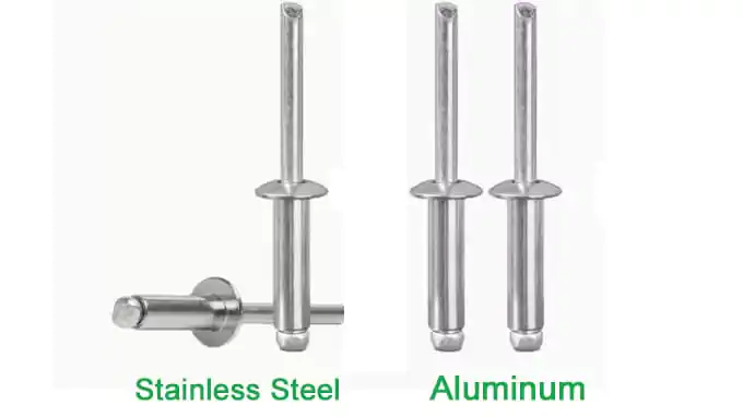 Pop Rivet Strength Stainless Vs. Aluminum