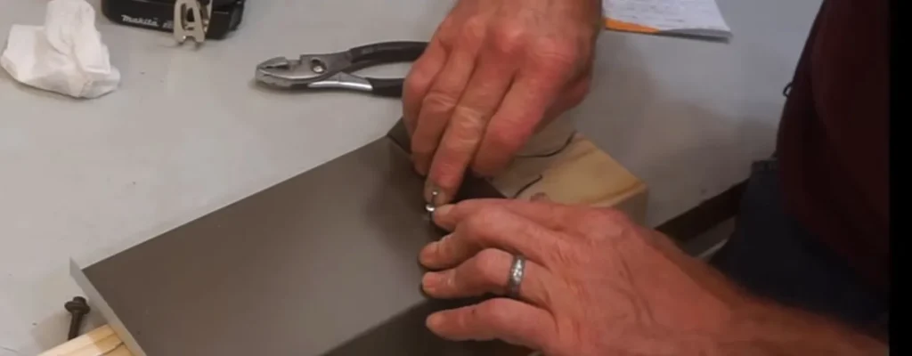 Riveting Metal to Wood