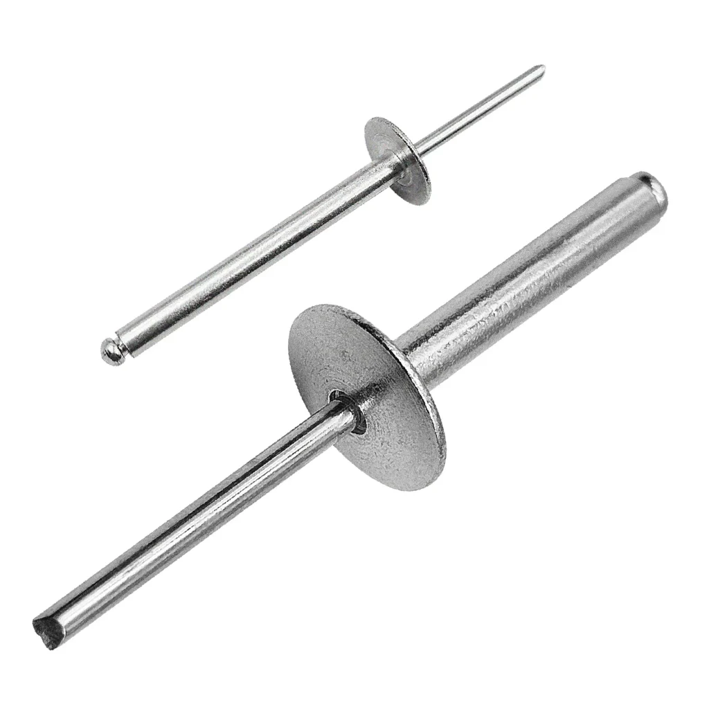 Large Flange Open End Blind Rivets