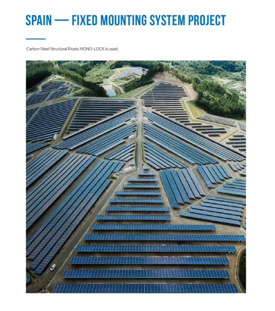 Blind Rivets for Solar Mounting & PV Structure Applications