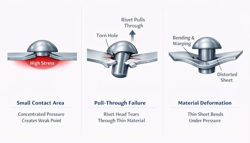 Why Thin Sheets Fail with Standard Rivets