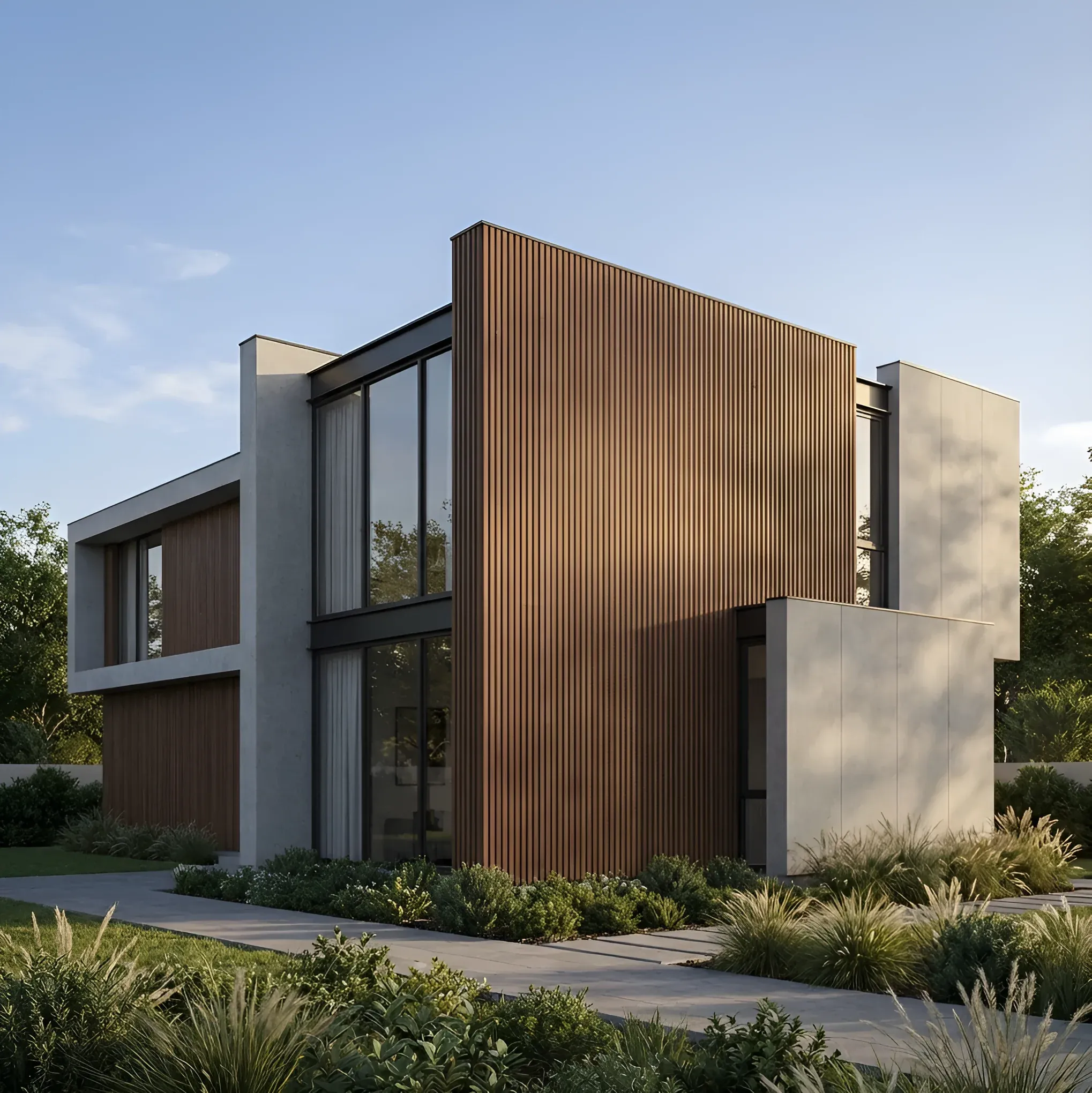 brown Facade panels