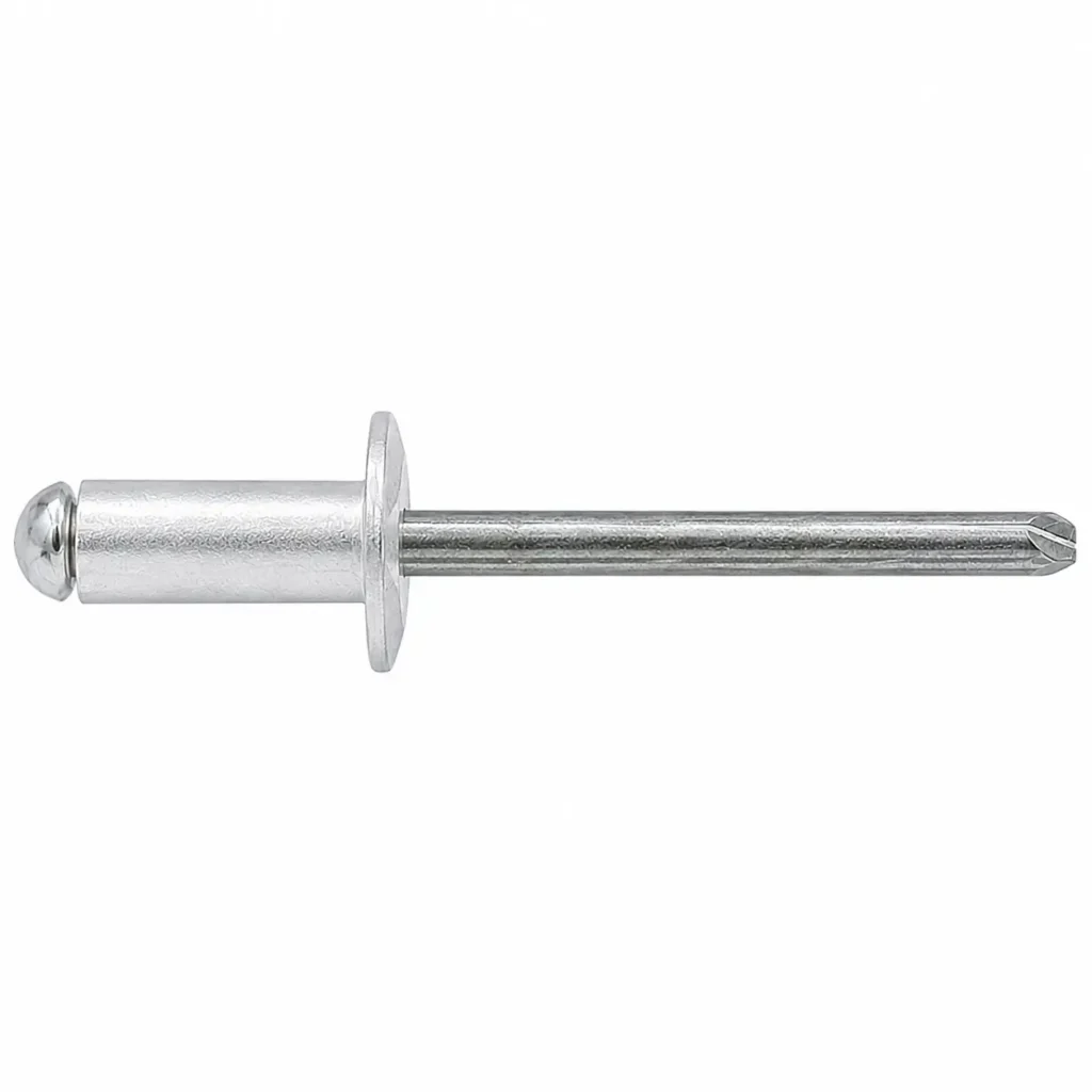 Aluminum-body-Carbon-Steel-mandrel-Open-Rivets.