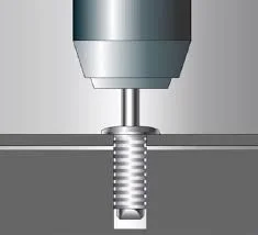 Steps of Grooved Pop Rivets Installation