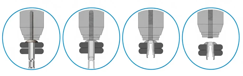 The Riveting Process for Monobolt Rivets