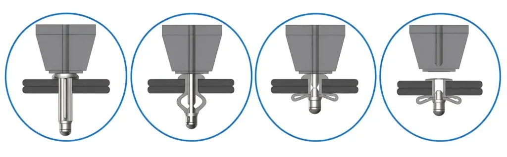 The Riveting Process for Tri Fold Blind Rivets