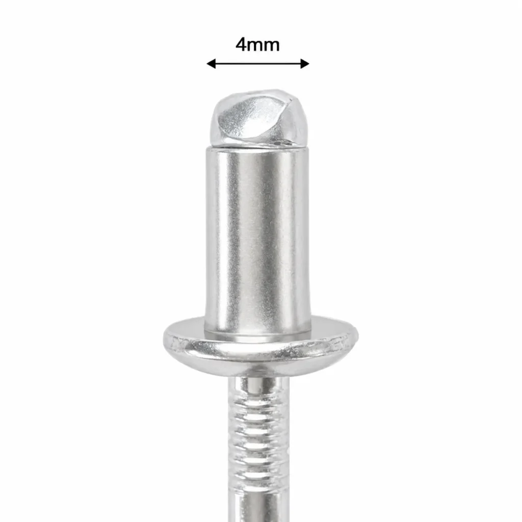 4mm silver blind rivet