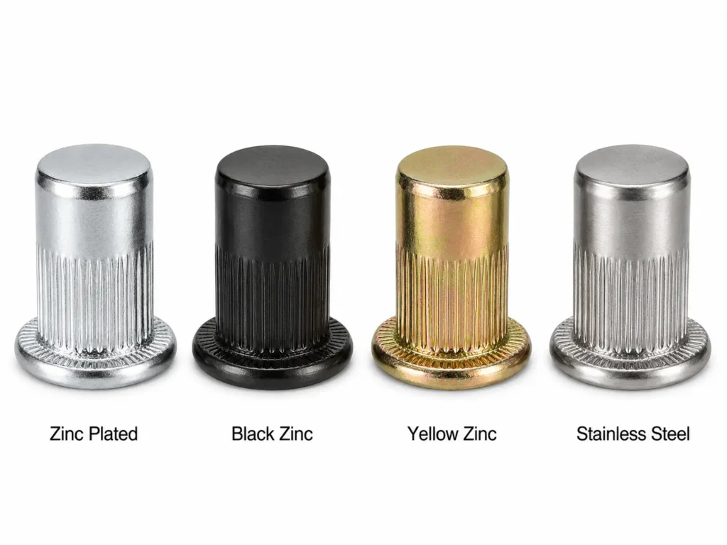 Knurled Rivet Nuts Surface Finish Options