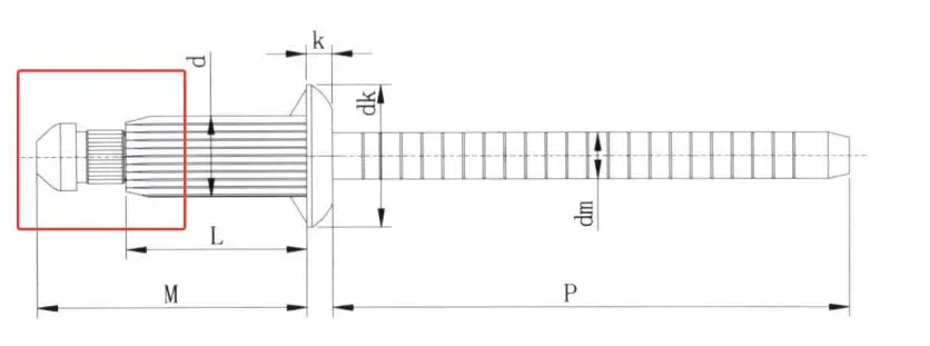 Locking open-end grooved blind rivets