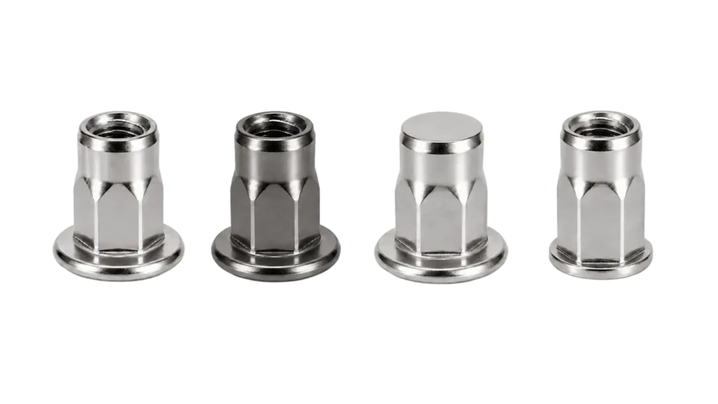 half hex rivet nuts