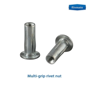 Multi-grip rivet nut